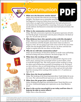 Helping Hand Communion Award - PDF Download