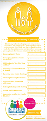 Ministering to Families Track 6 - Check-off Card