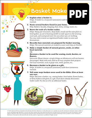 Helping Hand Basket Maker Award - PDF Download