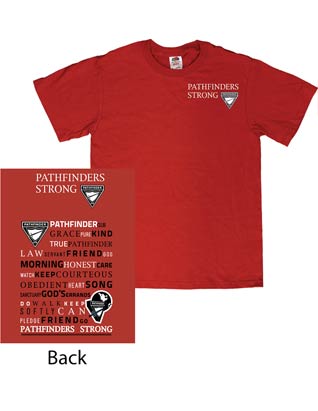 Pathfinder T-Shirt - Red with 2 color logo