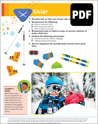 Helping Hand Skier Award - PDF Download