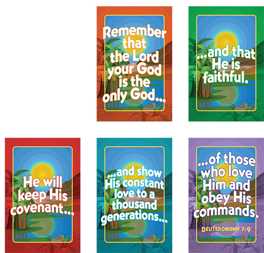 Fiercely Faithful VBS Bible Promise Posters (set of 5)