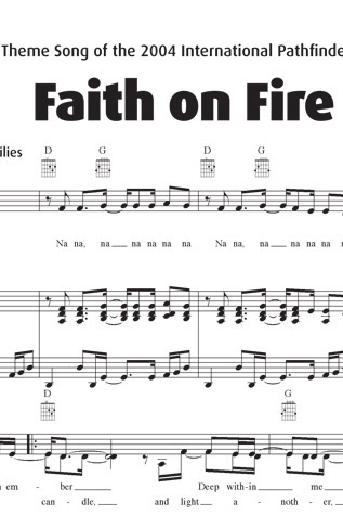 Faith on Fire Sheet Music Download