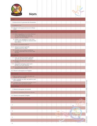 Helping Hand Record Chart - French
