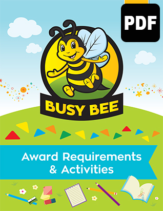 Busy Bee Award Requirements & Activities - PDF Download