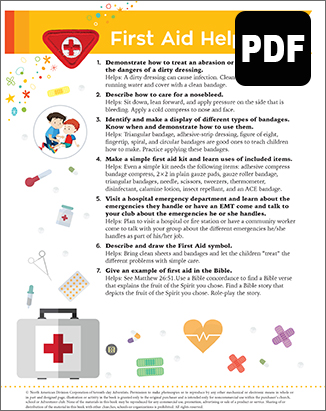 Builder First Aid Helper Award - PDF Download