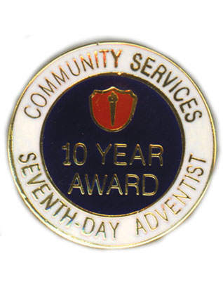 ACS 10 Year Service Award Pin