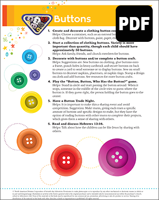 Busy Bee Buttons Award - PDF Download