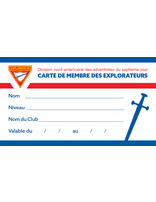 Pathfinder Club Membership Cards | French (Package of 25)
