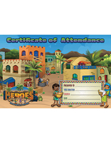 Heroes VBS Certificate of Attendance (Pack of 10)