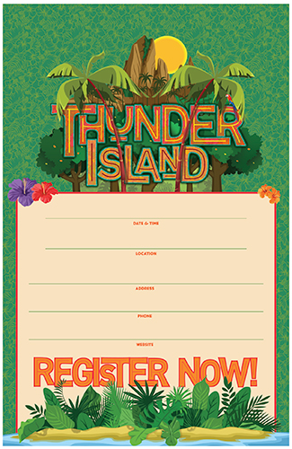 Thunder Island VBS Promotional Posters (Set of 5)