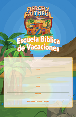 Fiercely Faithful VBS Promo Posters (Set of 5) | Spanish