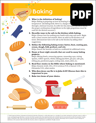 Sunbeam Baking Award – PDF Download