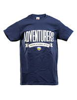 Adventurer T-shirt: At Home, At School, At Play (Blue)