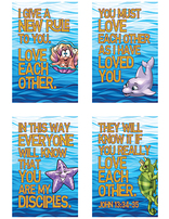 Thunder Island VBS Key Verse Posters (Set of 4)
