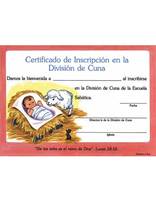 Certificado de Inscripción | de Cuna (Set de 10)