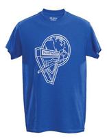 Camiseta Azul Rey con DNA logo| Para Niño