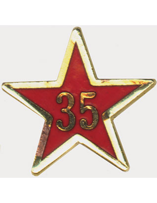 Service Star Pin - Year Thirty-Five