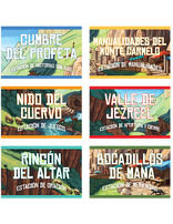 Mountain of Miracles VBS Station Posters (set of 6) | Spanish