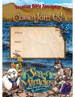 Sea of Miracles VBX Postcards - Church Invites (Pkg of 100)