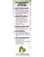 Six Stewardship Principles Bookmark Package of 100