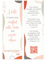 Women's Ministries Bookmark -- Held in God's Love