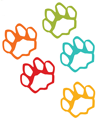 VBS 19 Paw Prints (10 sets of 5 colo