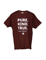 T-shirt Aventurier : Pure Kind True (Bordeaux)