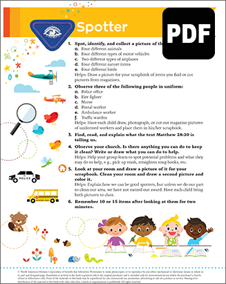 Busy Bee Spotter Award - PDF Download