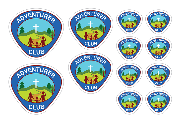 Calcomanía /Pegatina | con logo de Aventureros (Inglés)