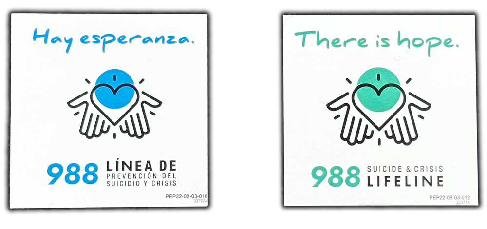 There Is Hope Lifeline Cards - Bilingual