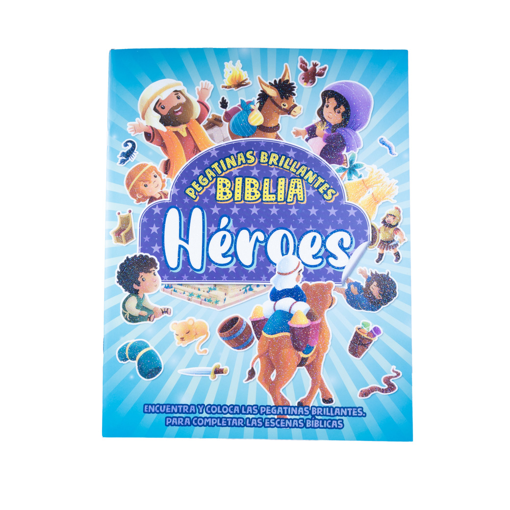 Sparkly Sticker Bible Heroes | Spanish