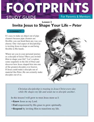 Footprints for Parents & Mentors Study Guide Lesson 3 - 10 copies