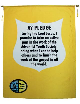 Adventist Youth Pledge Banner (English)