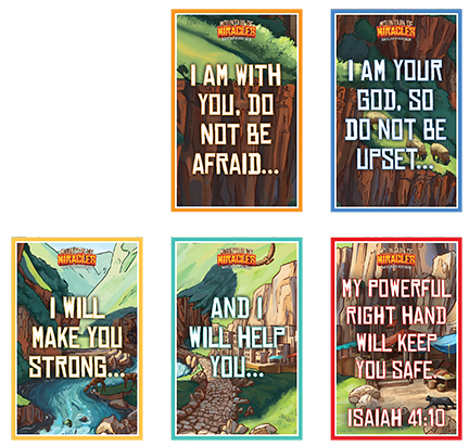 Mountain of Miracles VBS Key Verse Posters (set of 5)