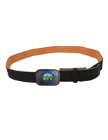 Adventurer Staff Black Leather Belt Strap & Buckle