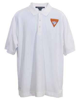 Camisa Blanca Deportiva para Caballeros| Logo Conquistadores bordado