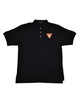 Camisa Negra Deportiva para Caballeros| Logo Conquistadores bordado