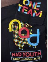 Camiseta Negra One Team | del Ministerio juvenil