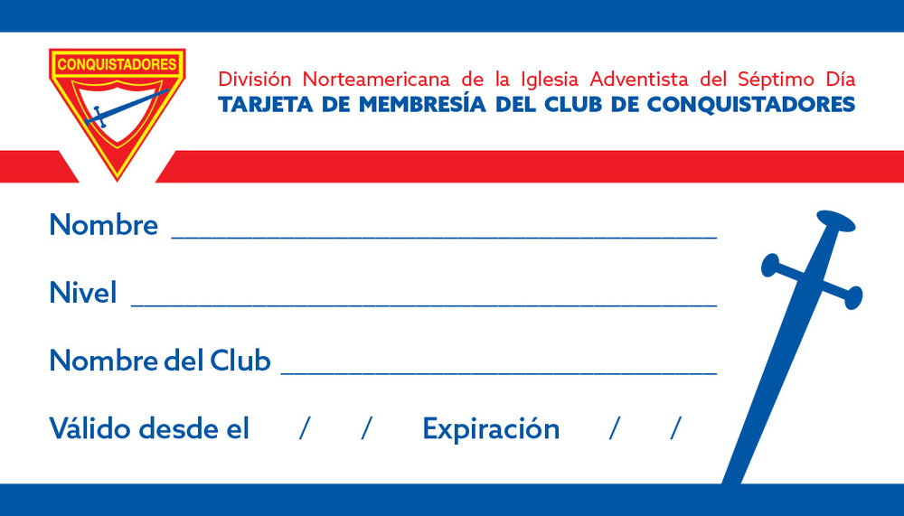 Pathfinder Club Membership Card | Espagnol