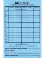 Adult Sabbath School Class Record Card (Spanish)