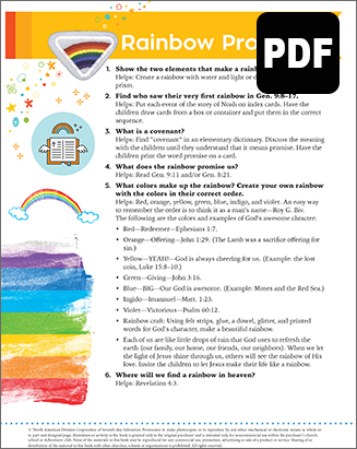 Helping Hand Rainbow Promise Award - PDF Download