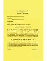 Sabbath School Mission Offering/Class Record Envelope (Spanish)