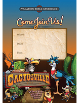 Cactusville VBS Church Invitation Postcards (pkg of 100)