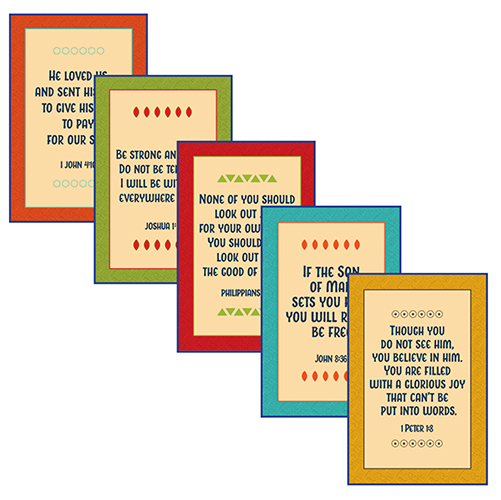Jamii Kingdom VBS Daily Bible Verse Posters (Set of 5)