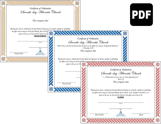 Certificates of Ordination PDF Download - Spanish