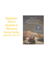 Alive in Jesus Memory Verse Card Set Beginners Year A Quarter 4 (Set of 12) | Spanish