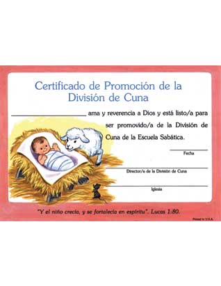 Certificado de Promoción | de Cuna (Set de 10)