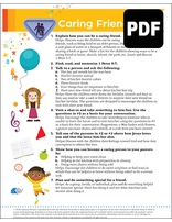 Helping Hand Caring Friend Award - PDF Download