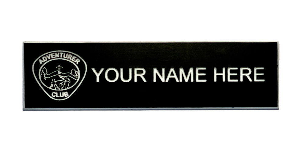 Adventurer Custom Engraved Name Badge